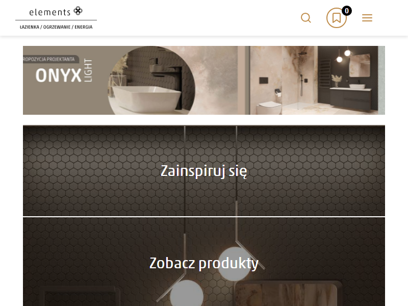 Elements: dynamicznie działająca sieć salonów łazienkowych w całej Polsce, oferująca dobrej jakości wyroby wnętrzarskie 